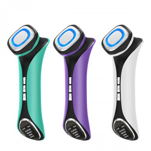 Family Massage Therapist Unclog Pores Ion Hot Cold Face Lifting Beauty Device