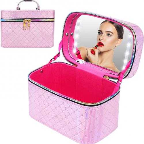 Makeup Bag with Mirror of LED Lighted